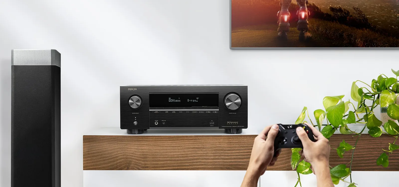 רסיבר 7.2 8K 3D Audio שליטה קולית HEOS Built-in מבית DENON דגם AVR-X2700H
