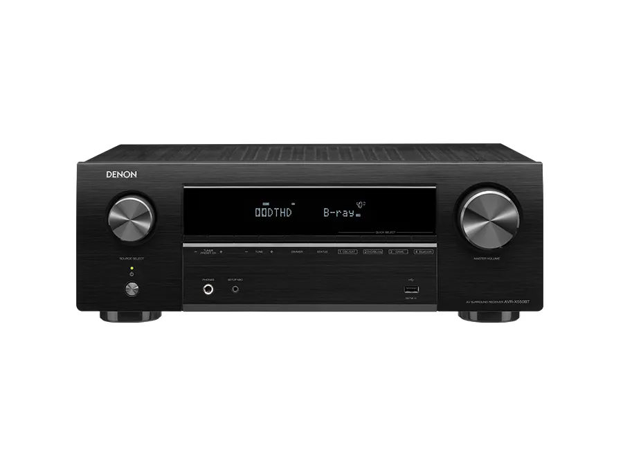 רסיבר ‏5.2 ‏ערוצים BLUETOOTH 4K Dolby Vision מבית Denon דגם AVR-X550BT