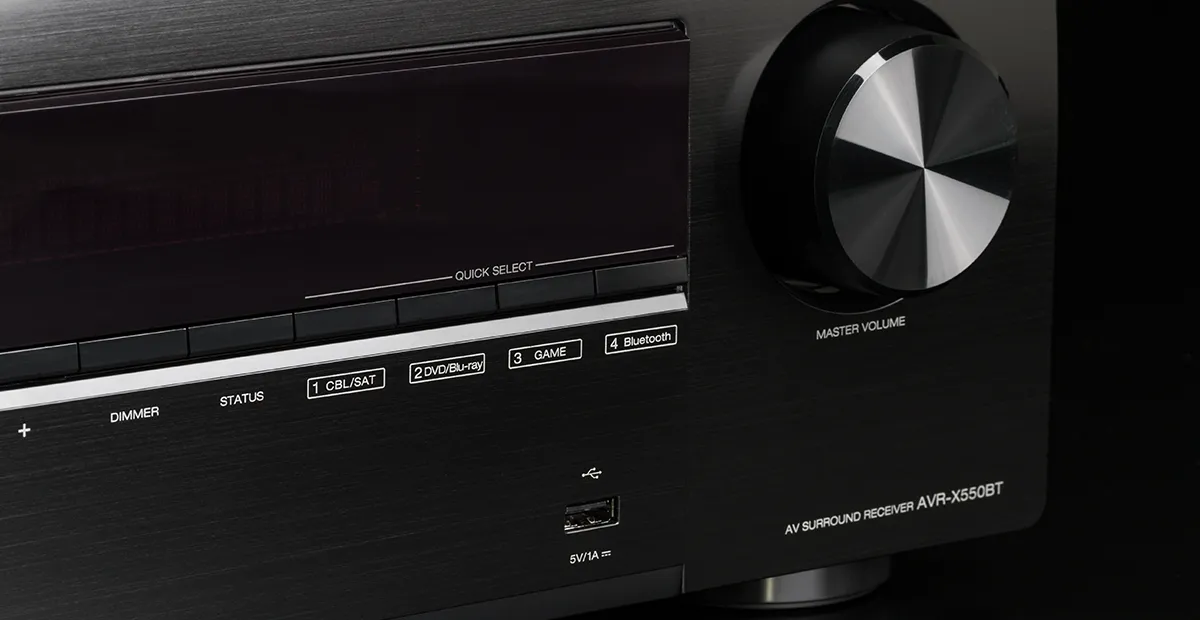 רסיבר ‏5.2 ‏ערוצים BLUETOOTH 4K Dolby Vision מבית Denon דגם AVR-X550BT