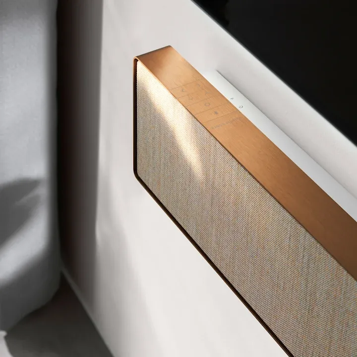 Touch control panel on wood frame