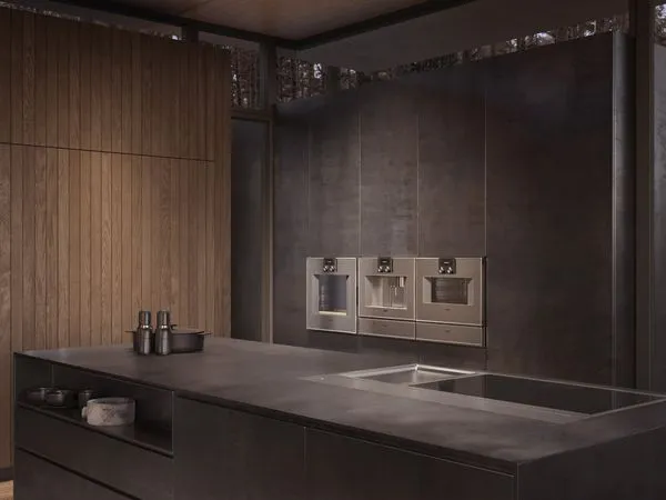Gaggenau 400 series ovens in modern house