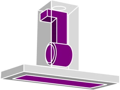 קולט אדים נסתר לבנייה בארון 52 ס"מ תוצרת Gorenje דגם BHI611AS