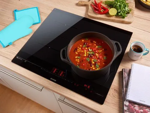 כיריים אינדוקציה 60 ס"מ 4 מוקדים אזורים גמישים תוצרת Gorenje דגם IS646BG
