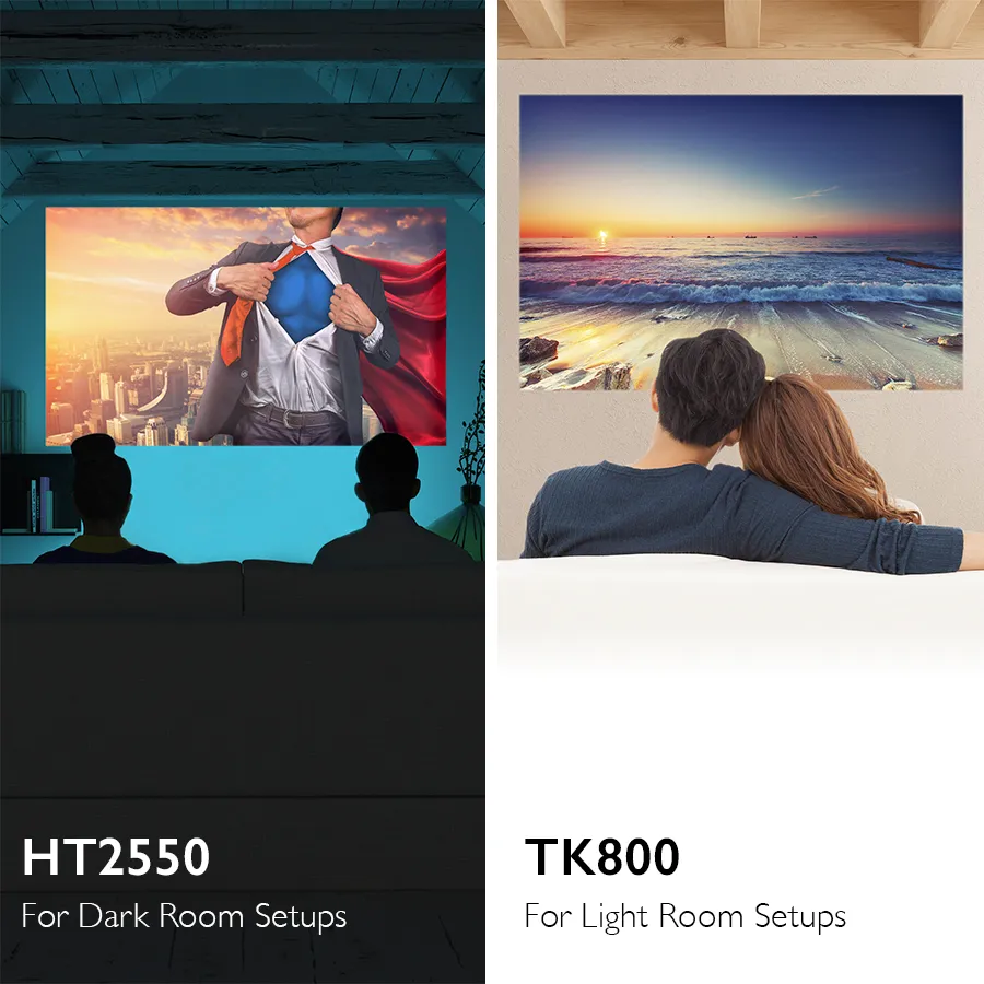 מקרן קולנוע ביתי BenQ 4K NATIVE דגם TK800