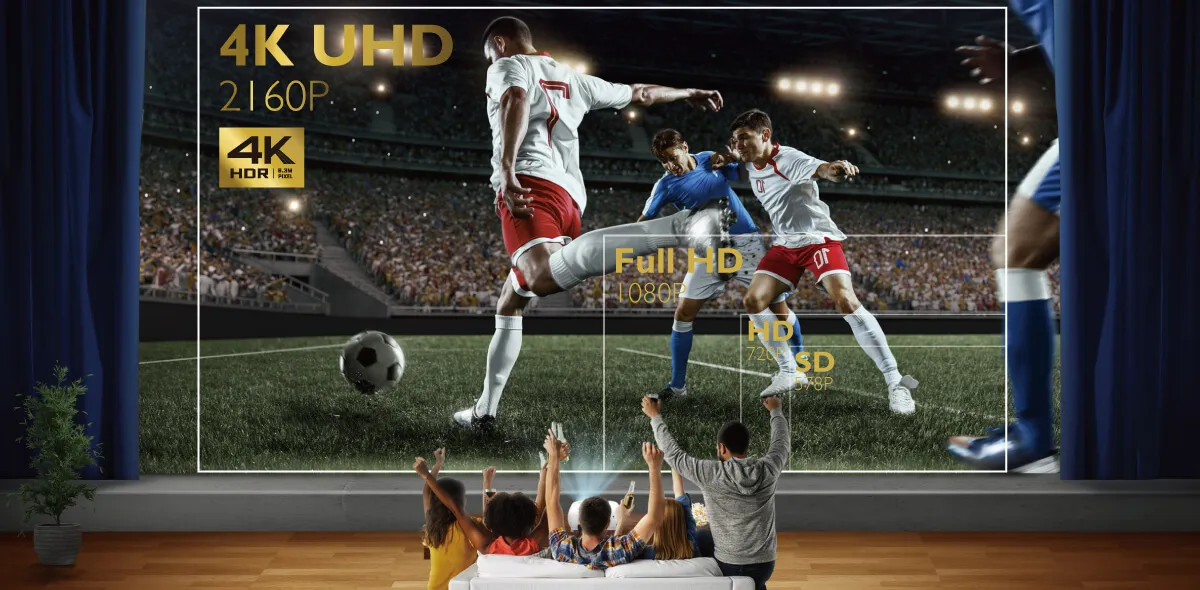 מקרן קולנוע ביתי BenQ 4K NATIVE דגם TK800