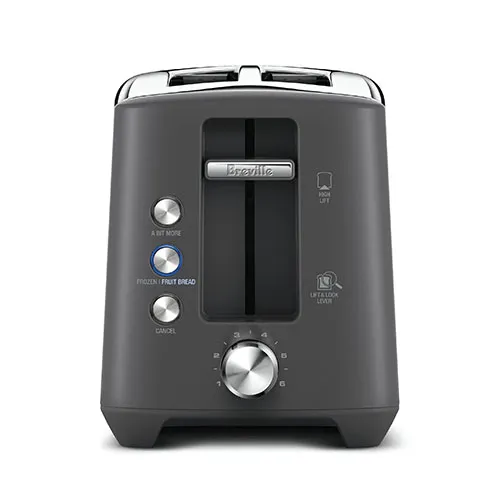 the Bit More™ Plus 2 Slice Toaster In Brushed Stainless Steel a bit more