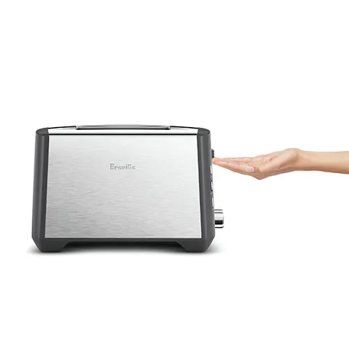 the Bit More™ Plus 2 Slice Toaster In Brushed Stainless Steel lift and look