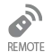• Remote control included.