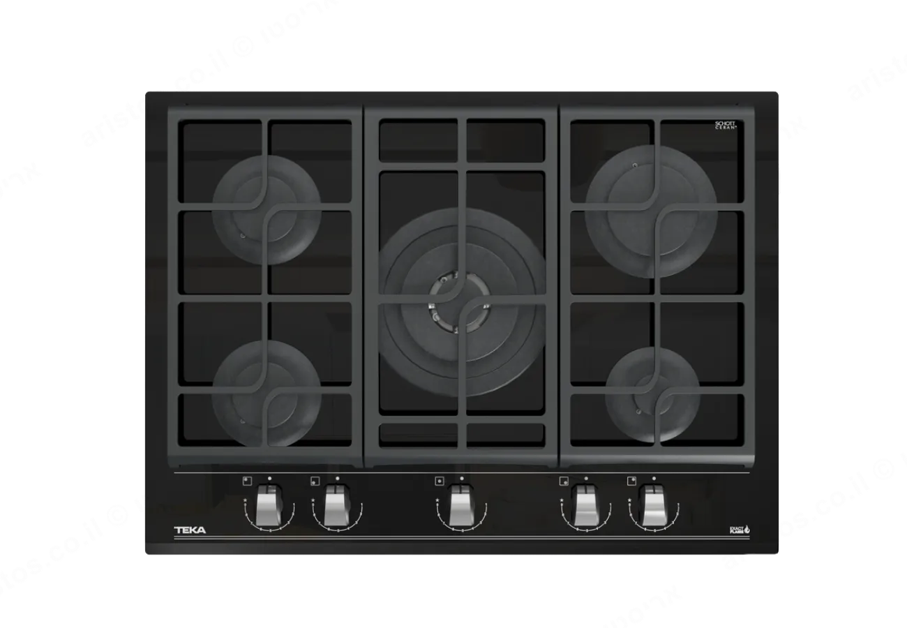 Teka כיריים גז 70 ס"מ זכוכית שחורה תוצרת TEKA דגם GZC-75330 — תמונה 2