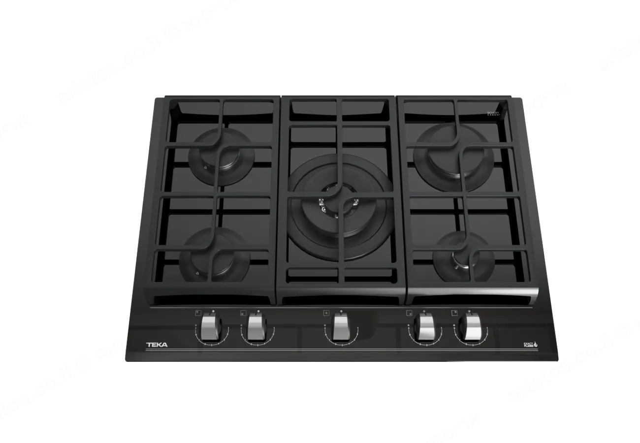 Teka כיריים גז 70 ס"מ זכוכית שחורה תוצרת TEKA דגם GZC-75330 — תמונה 3