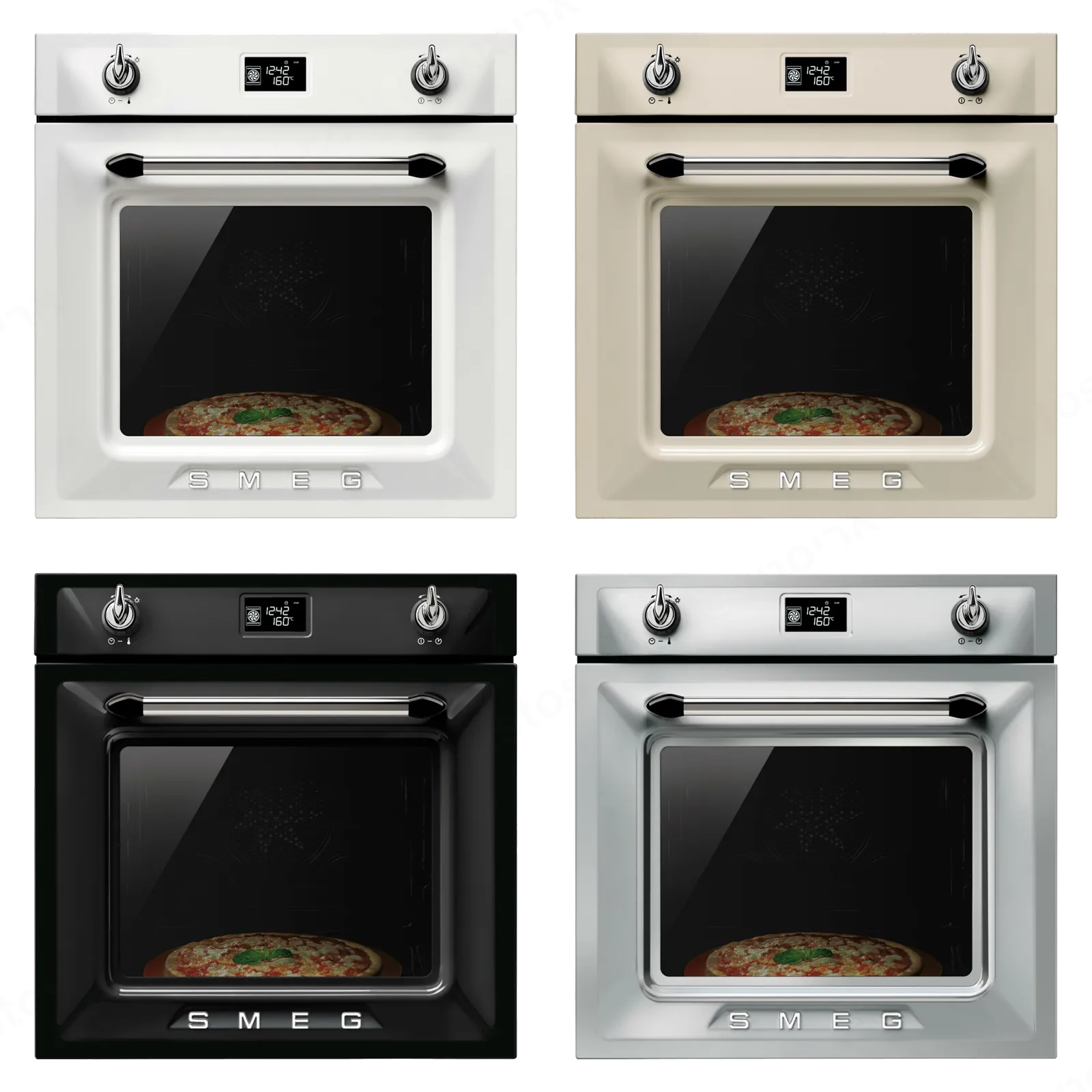 SMEG תנור פיצה מקצועי בנוי 60 ס"מ שמנת מסדרת Victoria תוצרת SMEG דגם SF6922PPZ — תמונה 4