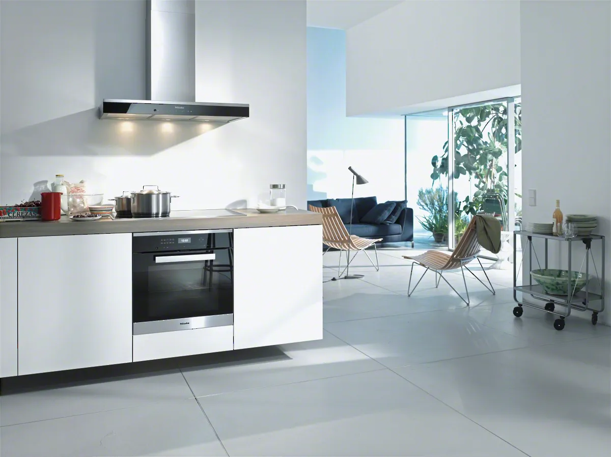 Miele קולט אדים ארובה צמוד קיר 90 ס"מ נירוסטה תוצרת Miele דגם DA6698 W CLST — תמונה 3