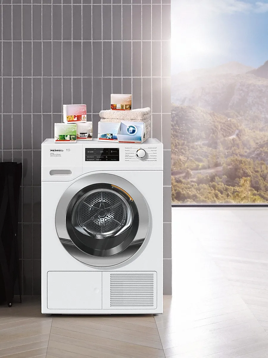 Miele מייבש כביסה 9 ק"ג קונדנסור עם משאבת חום MTouch ייבוש באדים תוף שקט MIELE דגם TWR780WP — תמונה 8