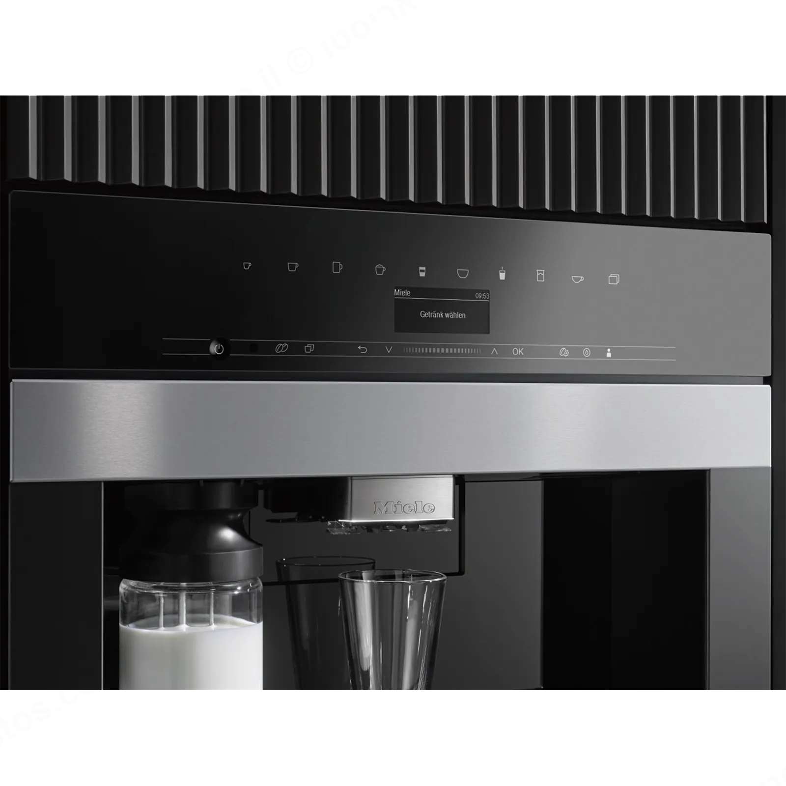 Miele מכונת קפה אינטגרלית 45 ס"מ נירוסטה VITRO LINE תוצרת Miele דגם CVA 7440 clst — תמונה 3