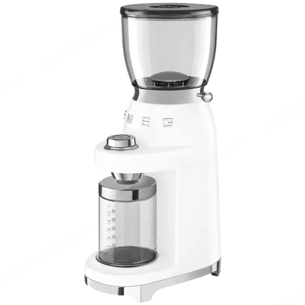 SMEG מטחנת קפה לכל סוגי הקפה בצבע לבן מסדרת 50's Retro Style,תוצרת SMEG דגם CGF01WHEU — תמונה 3