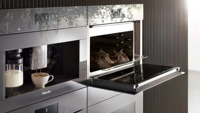 Miele מכונת קפה אינטגרלית 45 ס"מ אפור גרפיט VITRO LINE תוצרת Miele דגם CVA 7440 grey — תמונה 5