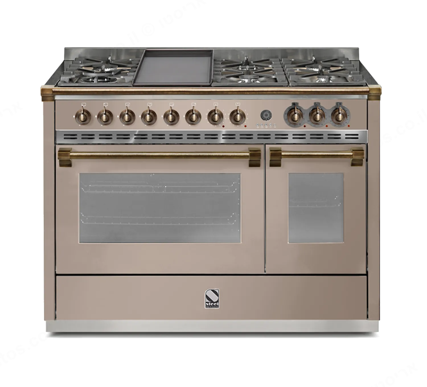 Steel תנור משולב כיריים מקצועי ברוחב 120 ס"מ אבן SABBIA תוצרת Steel דגם A12SF-6 Ascot 120  — תמונה 4