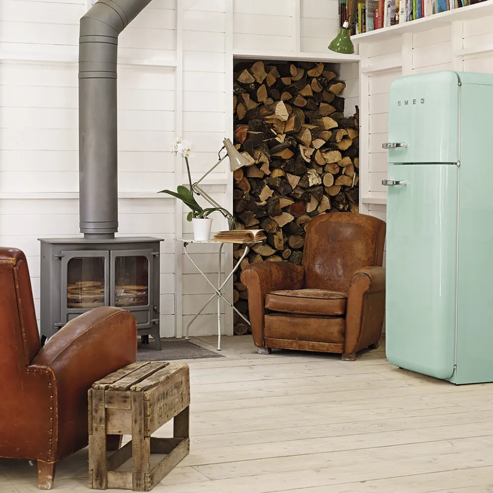 SMEG מקרר מקפיא עליון רטרו שנות החמישים מסדרת 50' Retro Style תוצרת SMEG דגם FAB50RPG — תמונה 4