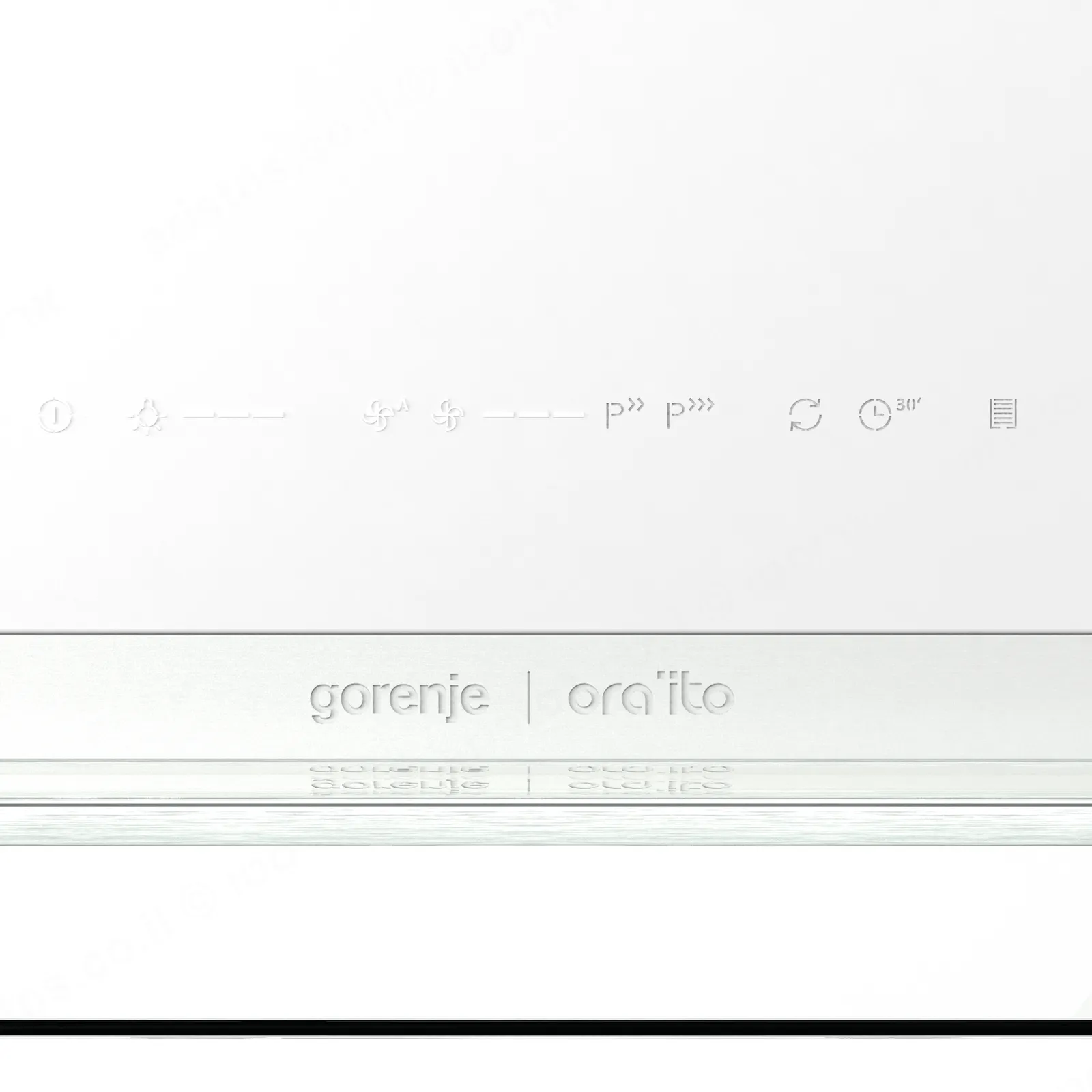 Gorenje קולט אדים אי בעיצוב ORA ITO תוצרת Gorenje זכוכית לבנה דגם IHGC963ORAW — תמונה 3