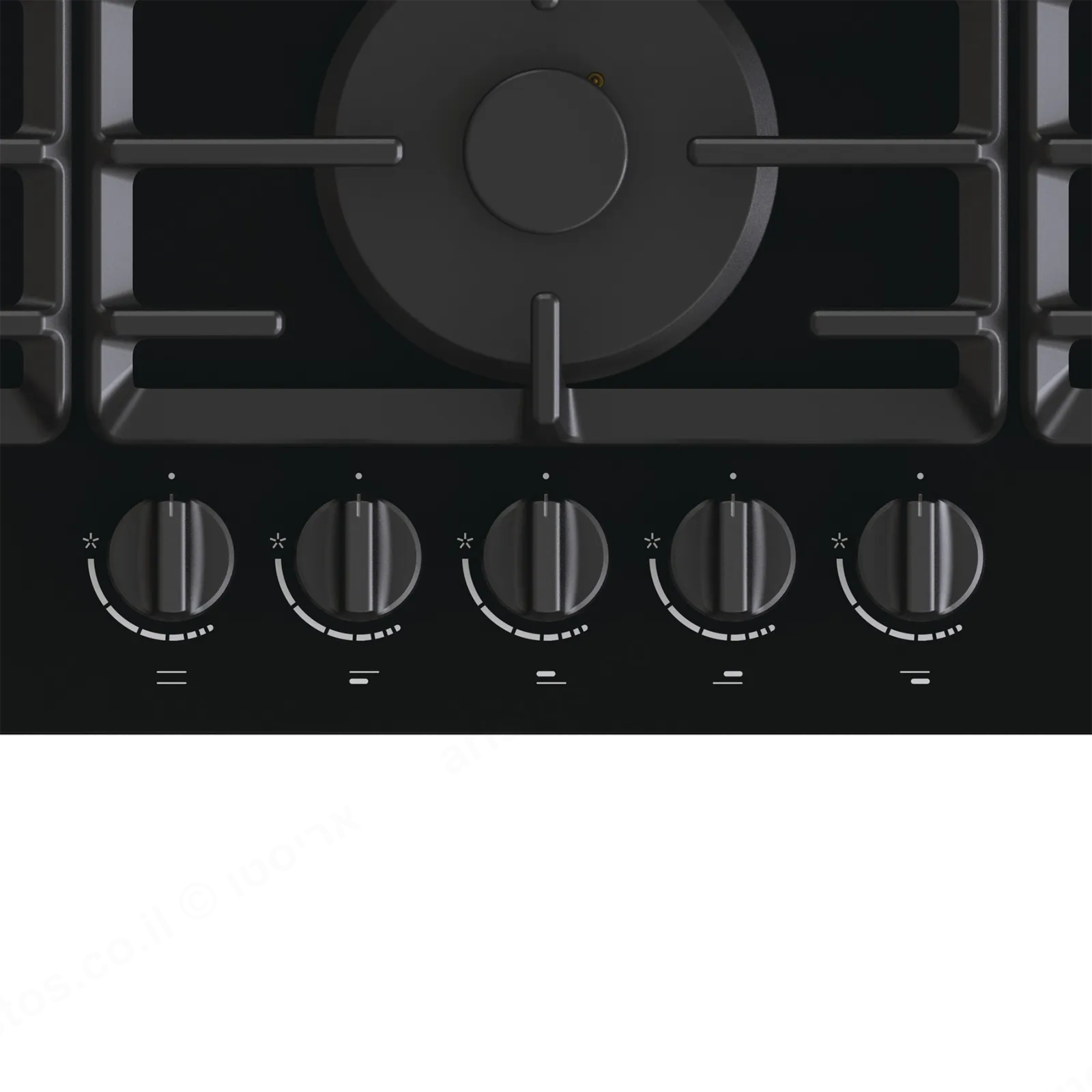 Gorenje כיריים גז 5 מבערים 90 ס"מ זכוכית קרמית שחורה GORENJE דגם GCW951B — תמונה 3