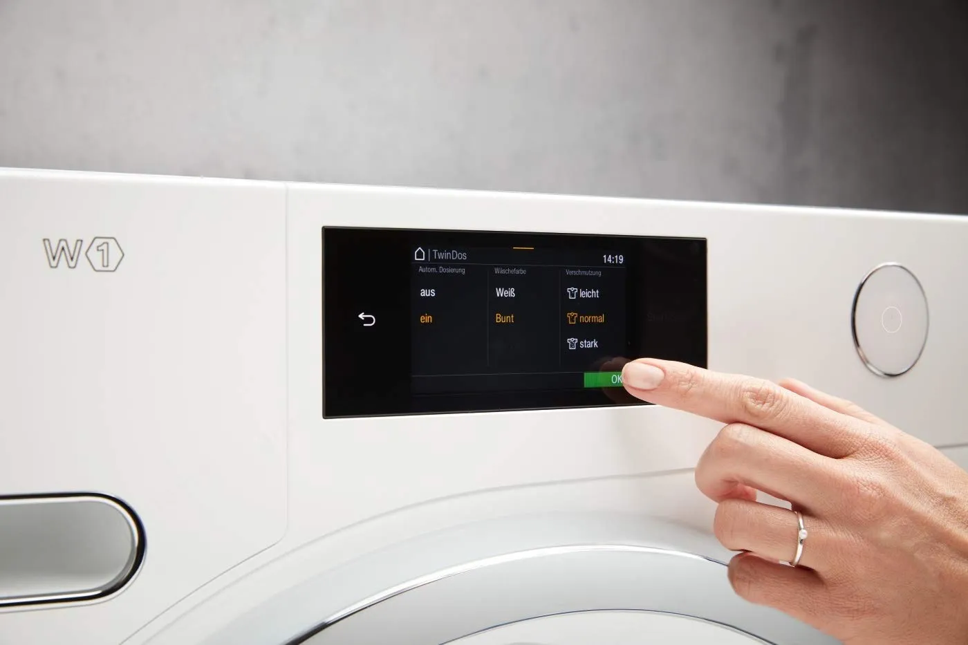 Miele מכונת כביסה MIELE פתח חזית 9 ק''ג 1600 סל"ד WWR 860 WPS PWash2.0&TDos XL  — תמונה 2