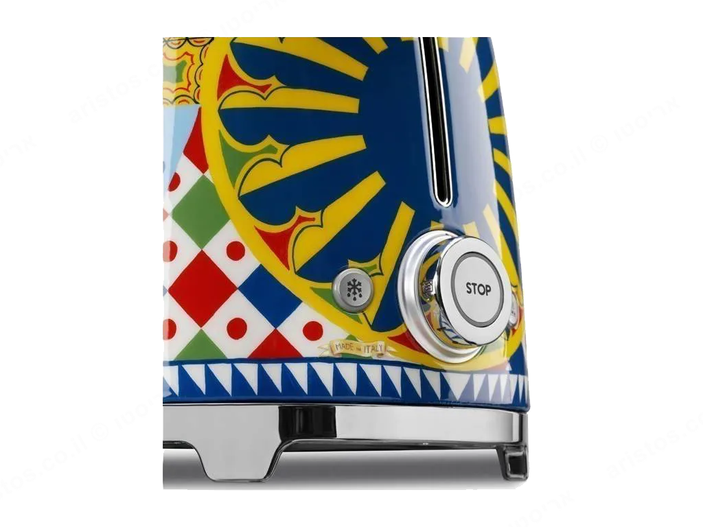 SMEG מצנם 4 פרוסות רטרו בעיצוב DOLCE & GABBANA תוצרת SMEG דגם TSF02DGEU — תמונה 4