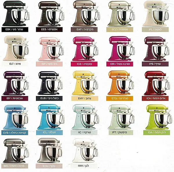 KitchenAid מיקסר ביתי בצבע שחור מט מבית KitchenAid דגם KSM175 EBK — תמונה 3