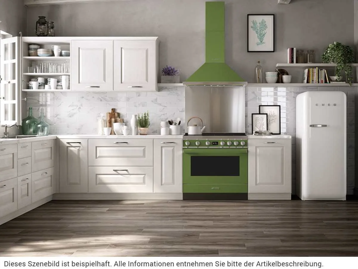 SMEG תנור פירוליטי משולב עם כיריים אינדוקציה מסדרת PORTOFINO בצבע ירוק זית תוצרת SMEG דגם CPF9IPOG — תמונה 3