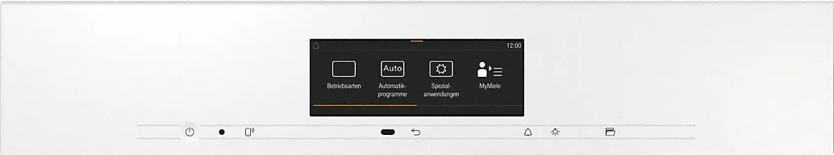 Miele תנור שף פירוליטי 45 ס"מ אפייה עם לחות PureLine M-Touch תוצרת Miele דגם H 7840 BP white — תמונה 7