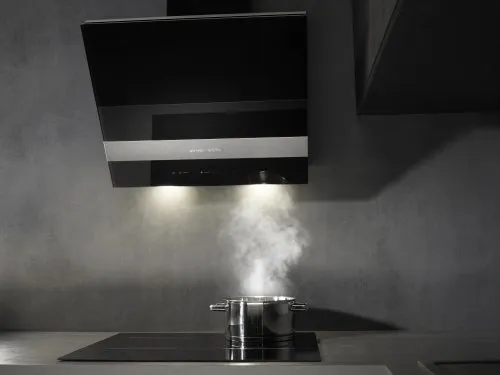 Gorenje קולט אדים צמוד קיר בעיצוב ORA ITO תוצרת Gorenje זכוכית שחורה דגם WHI943ORAB — תמונה 3