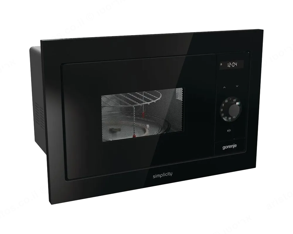 Gorenje מיקרוגל אינטגרלי כולל גריל זכוכית שחורה מסדרת SIMPLICITY תוצרת Gorenje דגם BM235SYB  — תמונה 4