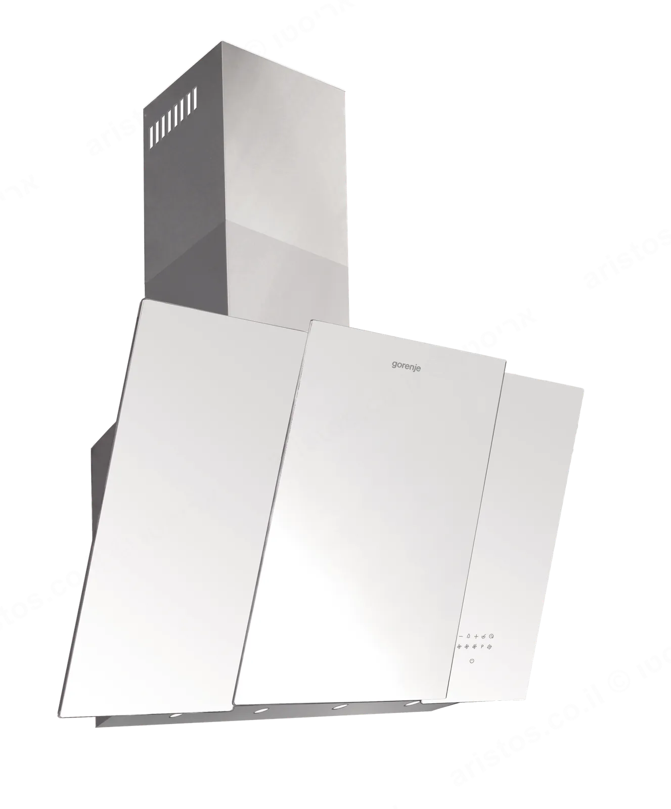 Gorenje קולט אדים ורטיקלי 80 ס"מ זכוכית לבנה GORENJE דגם DVG8565W — תמונה 2