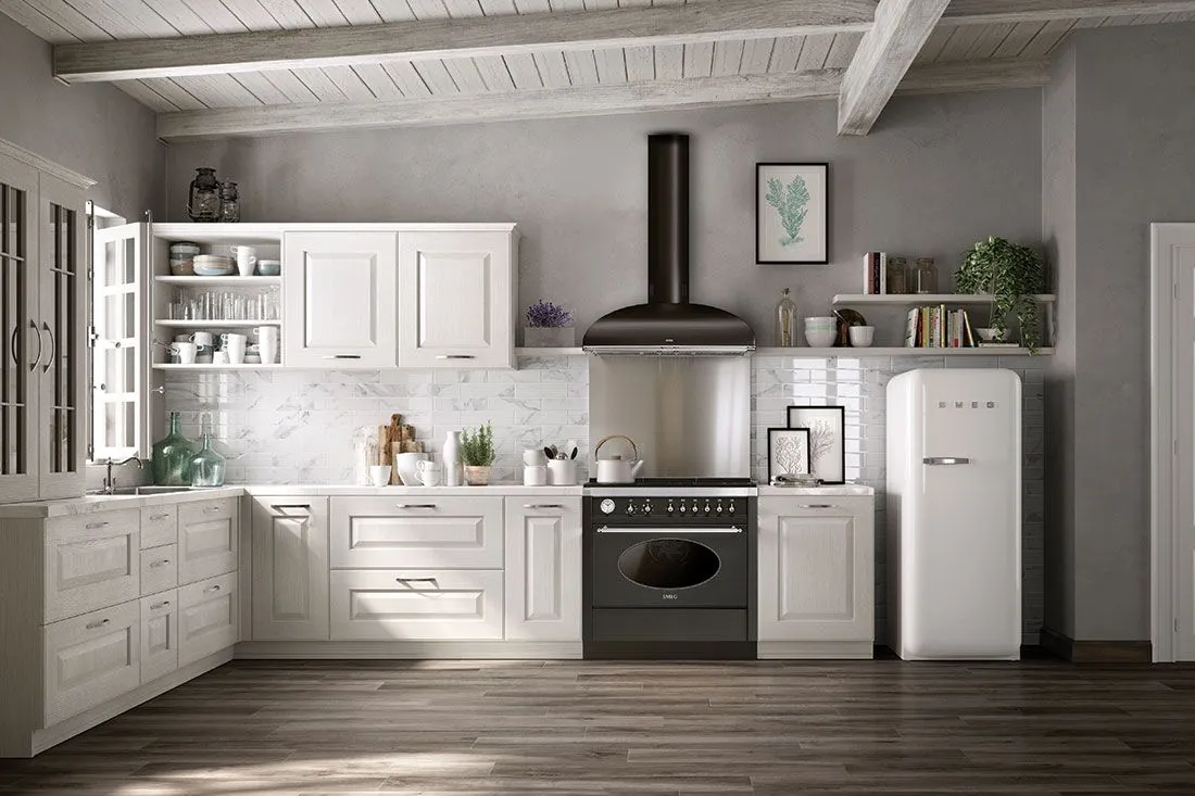 SMEG קולט אדים 90 ס"מ שחור פחם בגימור מוזהב סדרת Colonial תוצרת SMEG דגם KS89AE — תמונה 4