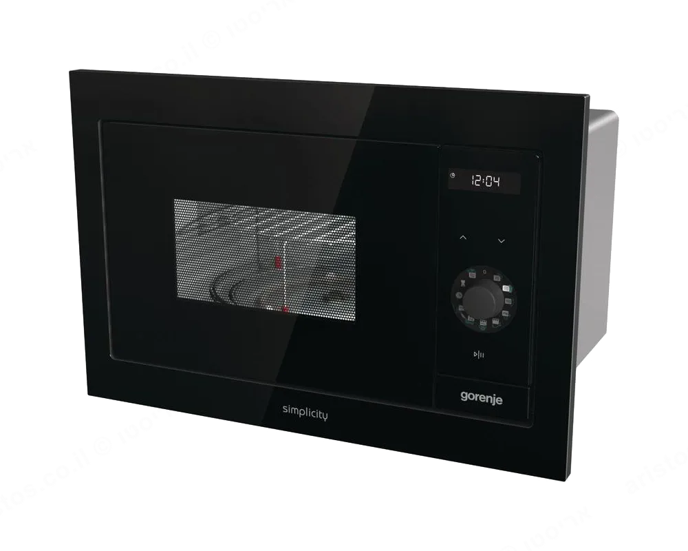 Gorenje מיקרוגל אינטגרלי כולל גריל זכוכית שחורה מסדרת SIMPLICITY תוצרת Gorenje דגם BM235SYB  — תמונה 3