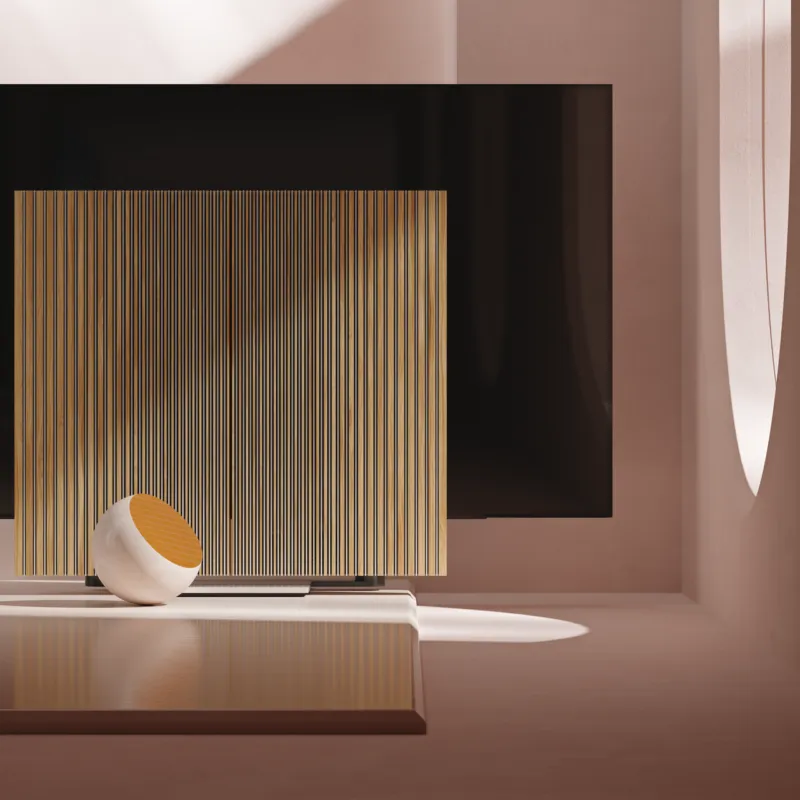 מערכת קולנוע דקורטיבית תוצרת B&O דגם Beovision Harmony