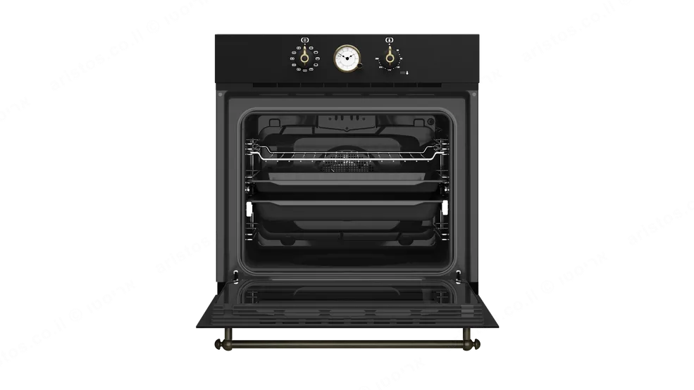 Teka תנור בנוי 60 ס"מ עיצוב כפרי שחור פחם ניקוי Hydroclean® PRO תוצרת TEKA דגם HRB 6300 AT — תמונה 7