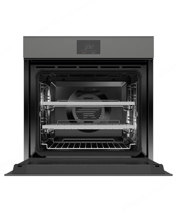 Fisher & Paykel תנוי בנוי פירוליטי 60 ס"מ AirFry פתיחה וסגירה חשמלית צג TFT גימור אפור סדרה 9 תוצרת FISHER&PAYKEL דגם OB60SMPTNG1 — תמונה 2