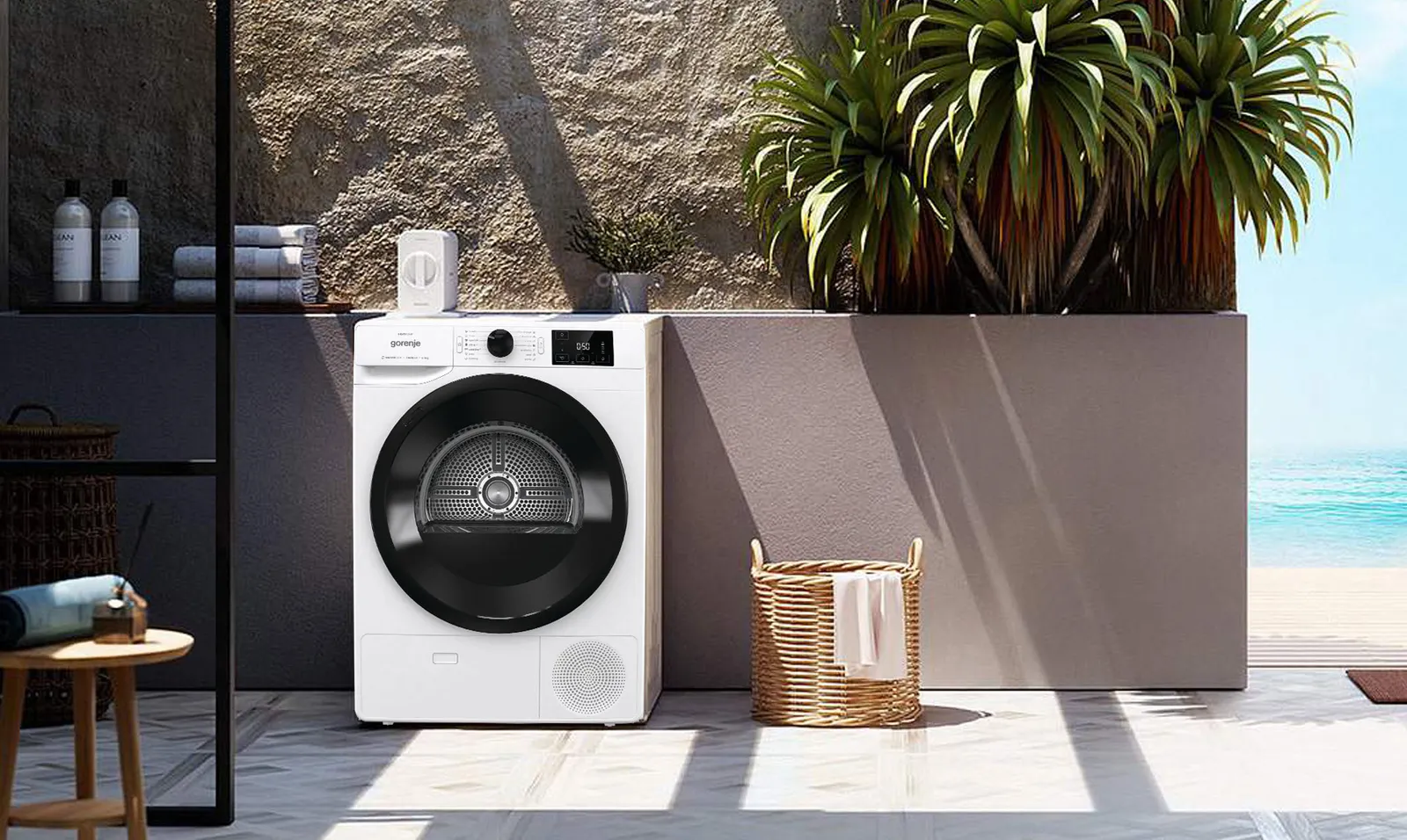 Gorenje מייבש כביסה קונדנסור 9 ק"ג עם משאבת חום תוצרת Gorenje דגם DNE92/GN — תמונה 2