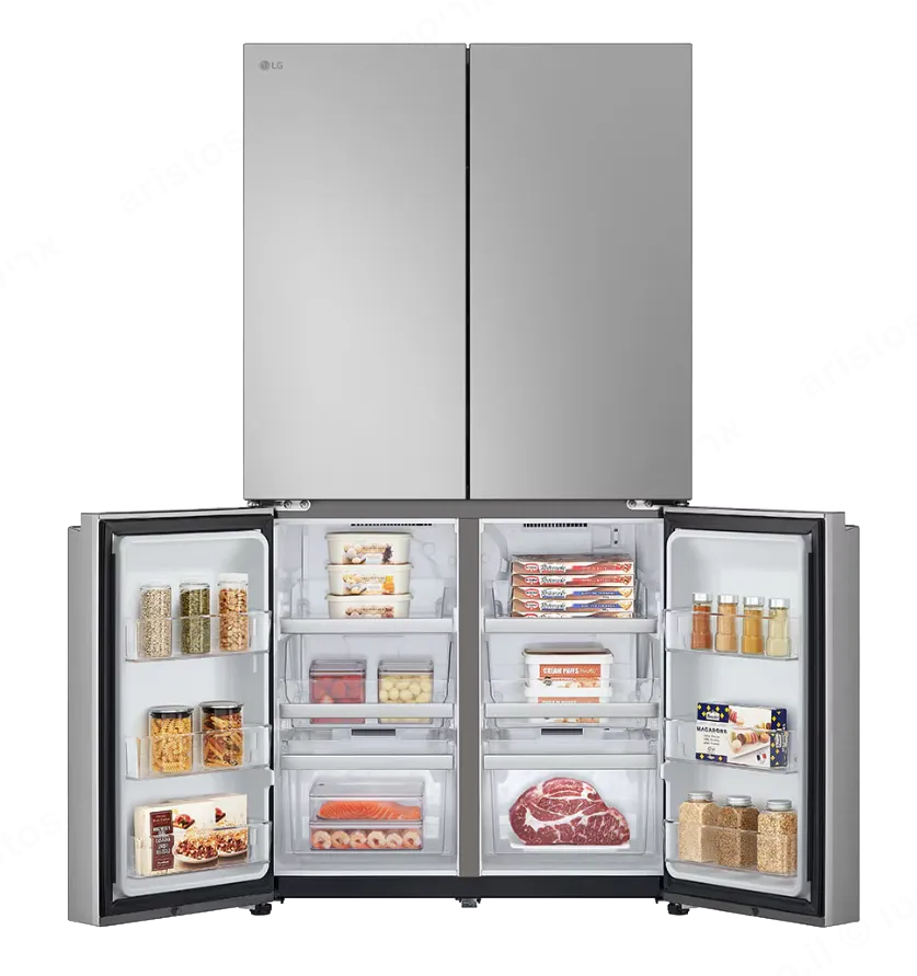 LG מקרר 4 דלתות 90 ס"מ 665 ליטר מנוע Inverter נירוסטה מוברשת מבית LG דגם GR-728S — תמונה 11