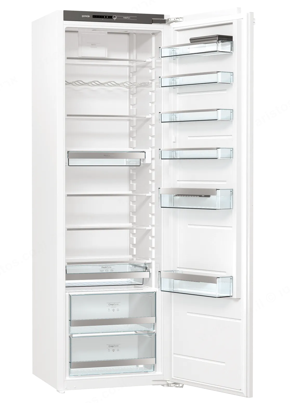 Gorenje מקרר אינטגרלי 60 ס"מ ללא מקפיא 301 ליטר מנוע אינוורטר תוצרת Gorenje דגם RI518EA1 תצוגה — תמונה 10