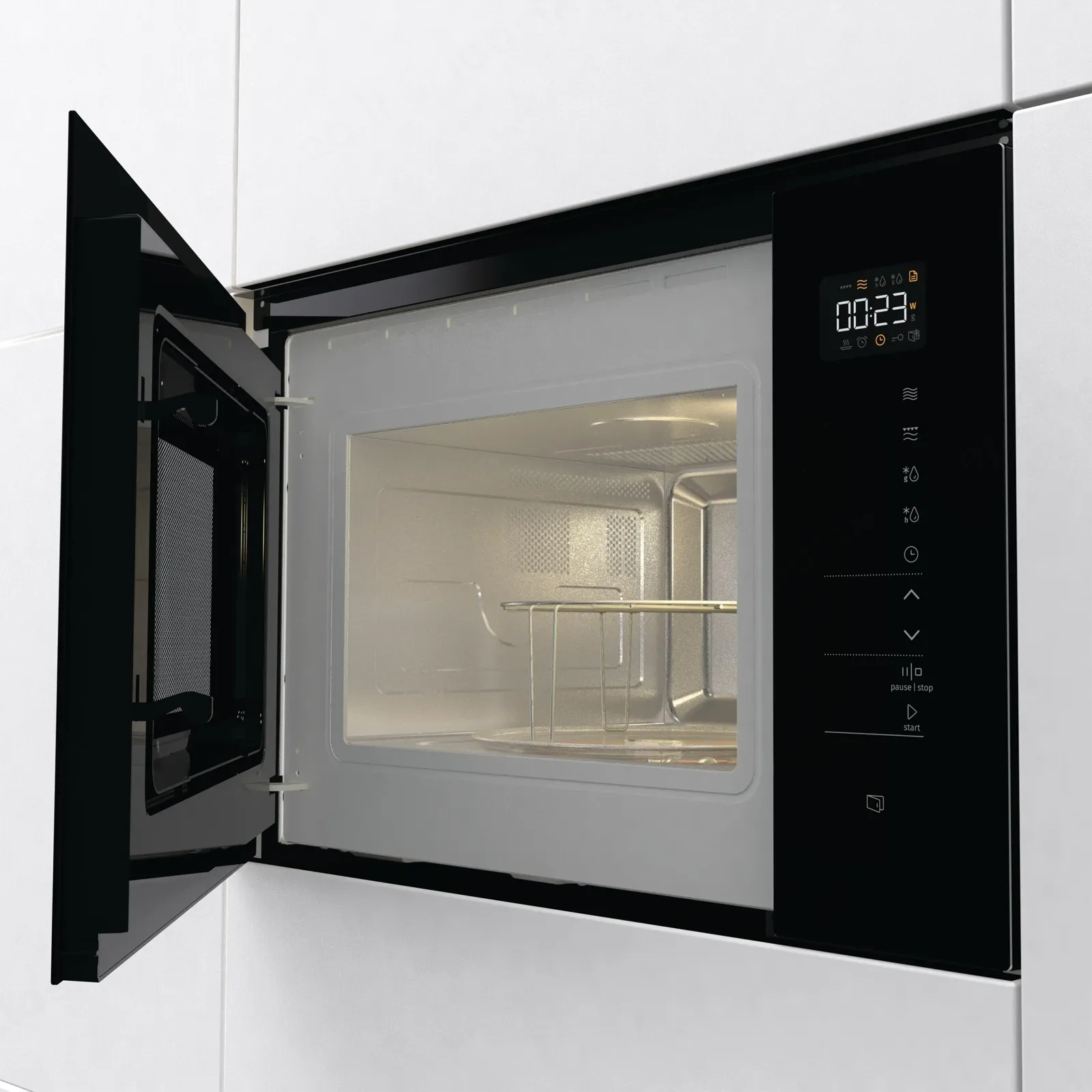 Gorenje מיקרוגל בנוי משולב גריל 38 ס"מ 25 ליטר גימור Total black תוצרת Gorenje דגם BMI251SG3BG — תמונה 3