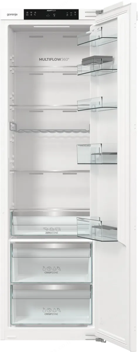 Gorenje מקרר אינטגרלי 60 ס"מ ללא מקפיא 300 ליטר מגירת אפס מנוע אינוורטר תוצרת Gorenje דגם RI517E62WF — תמונה 5