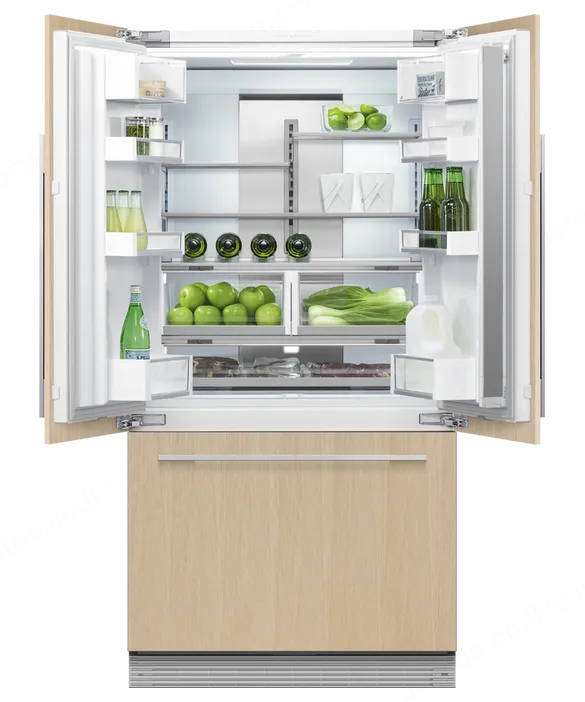 Fisher & Paykel מקרר אינטגרלי מקפיא תחתון 3 דלתות 90 ס"מ סדרה 7 יצרן קרח תוצרת FISHER&PAYKEL דגם RS90AU3 — תמונה 2