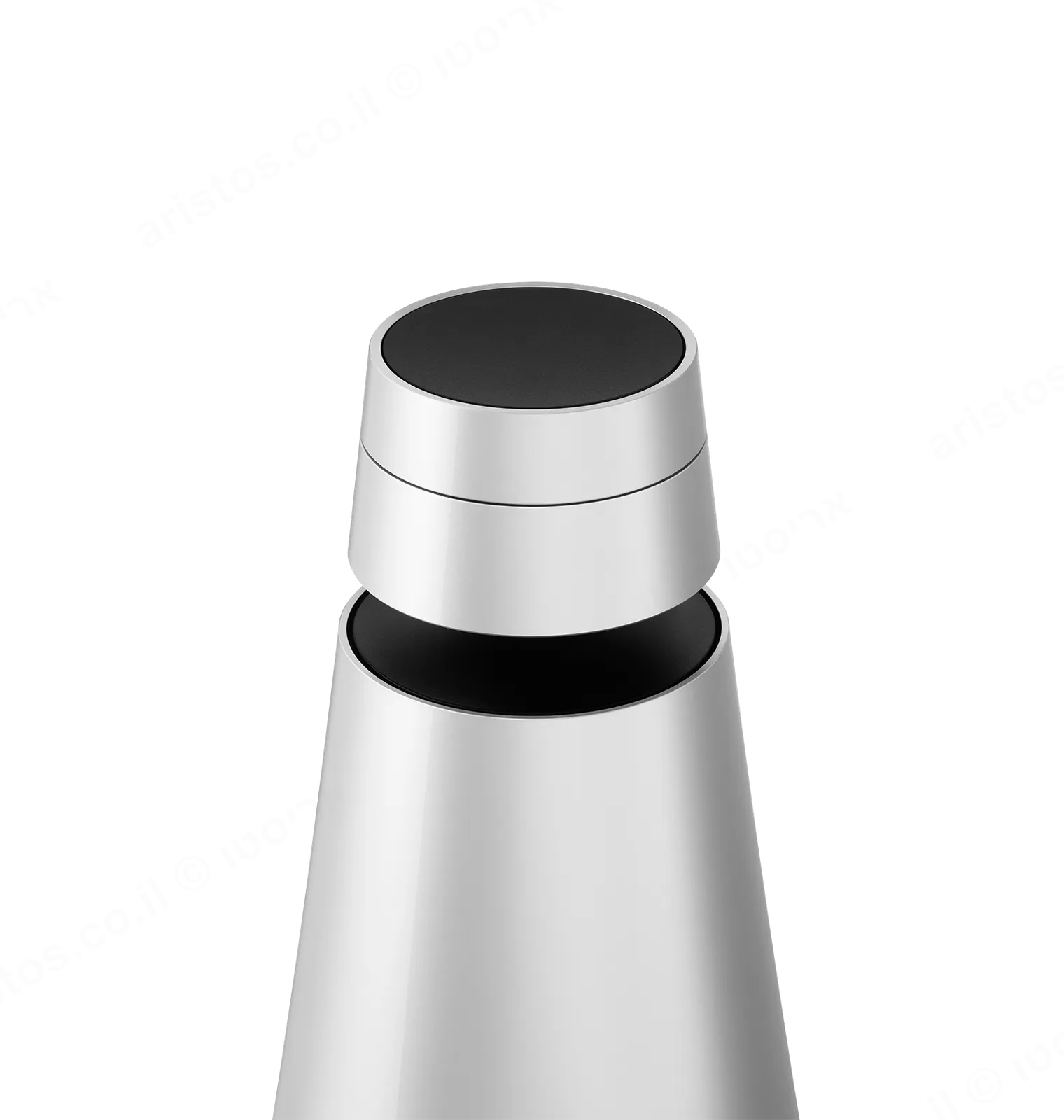 bang & olufsen רמקול Wi-Fi ביתי חכם עם עוזרת גוגל קולית נירוסטה מבית Bang & Olufsen דגם Beosound 1 Silver — תמונה 3
