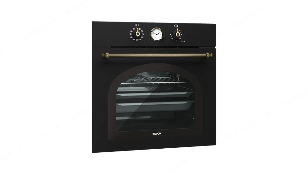 Teka תנור בנוי 60 ס"מ עיצוב כפרי שחור פחם ניקוי Hydroclean® PRO תוצרת TEKA דגם HRB 6300 AT — תמונה 2