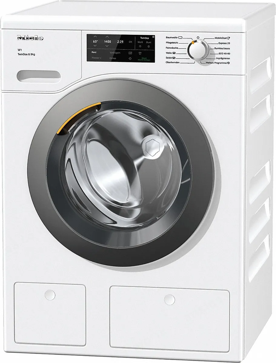 Miele מכונת כביסה פתח חזית 9 ק"ג 1400 סל"ד עם מערכת MIELE TWIN DOS דגם WEG 665 WCS TDos — תמונה 10