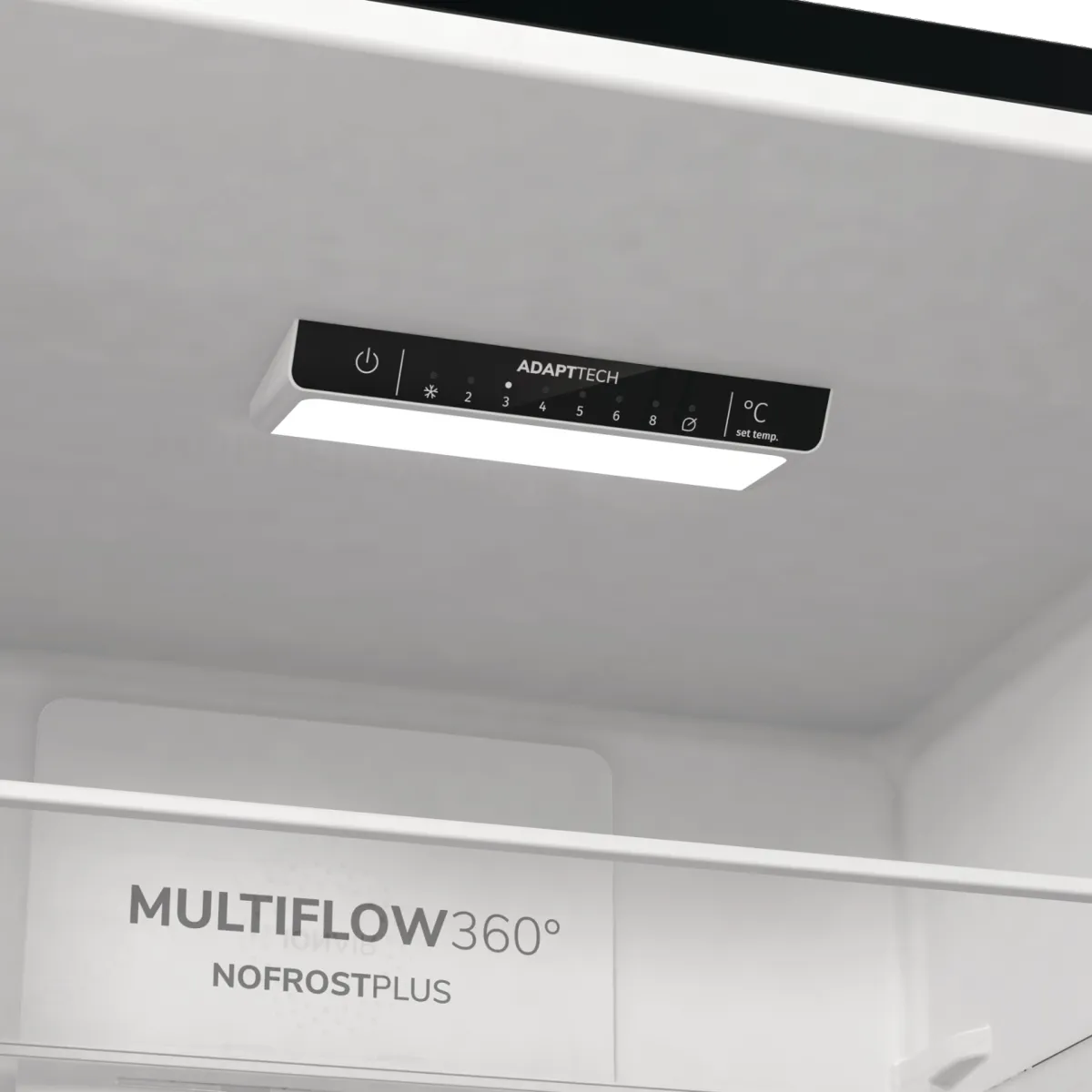 Gorenje מקרר מקפיא תחתון קו ארון רוחב 120 ס"מ 2 מטר גובה נירוסטה שחורה תוצרת Gorenje דגם NRK6202EBXL4 — תמונה 10