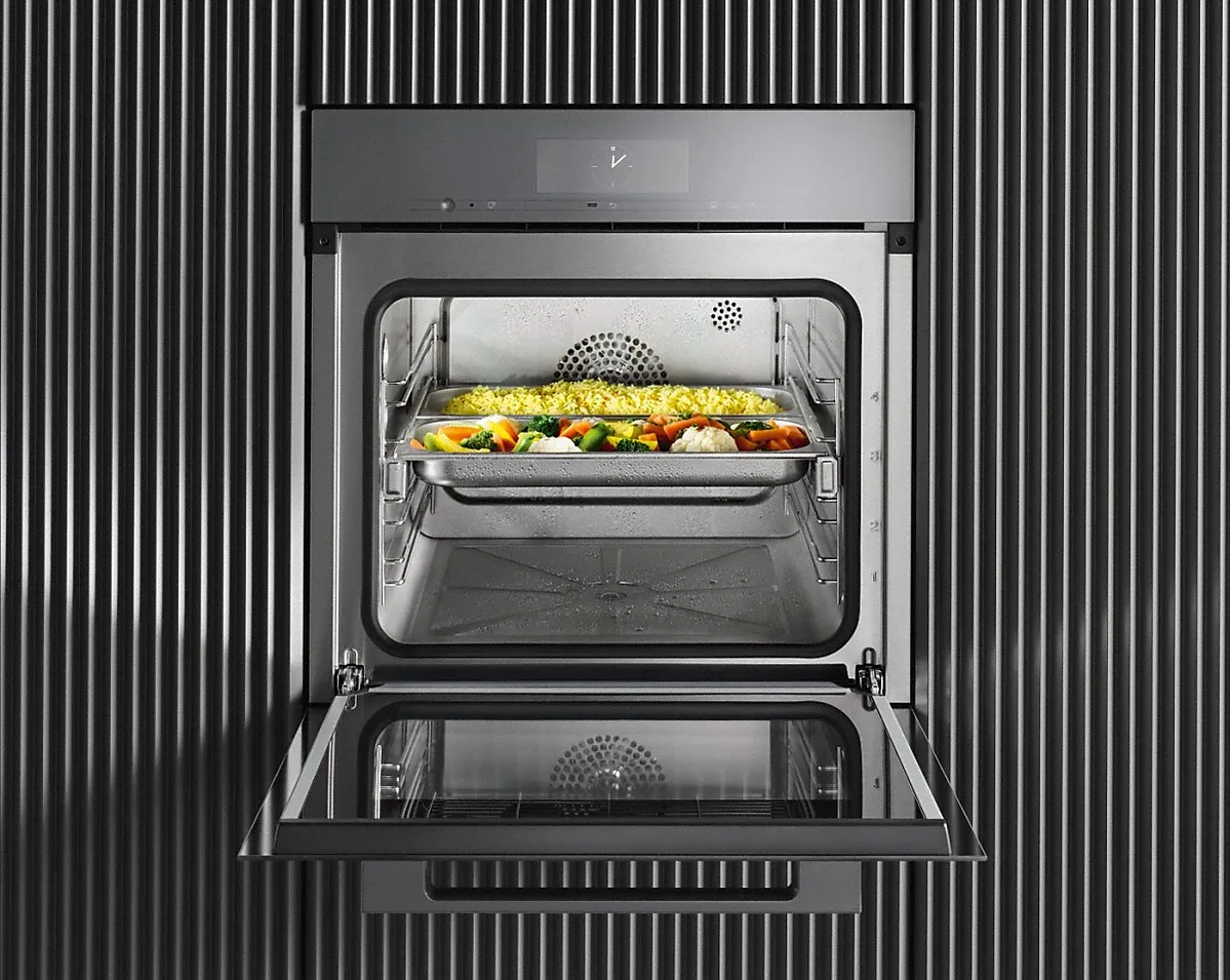 Miele תנור אידוי קומבי סטימר משולב אפייה 60 ס"מ Sous-vide DualSteam תוצרת Miele דגם DGC 7860 Graphite Grey — תמונה 6