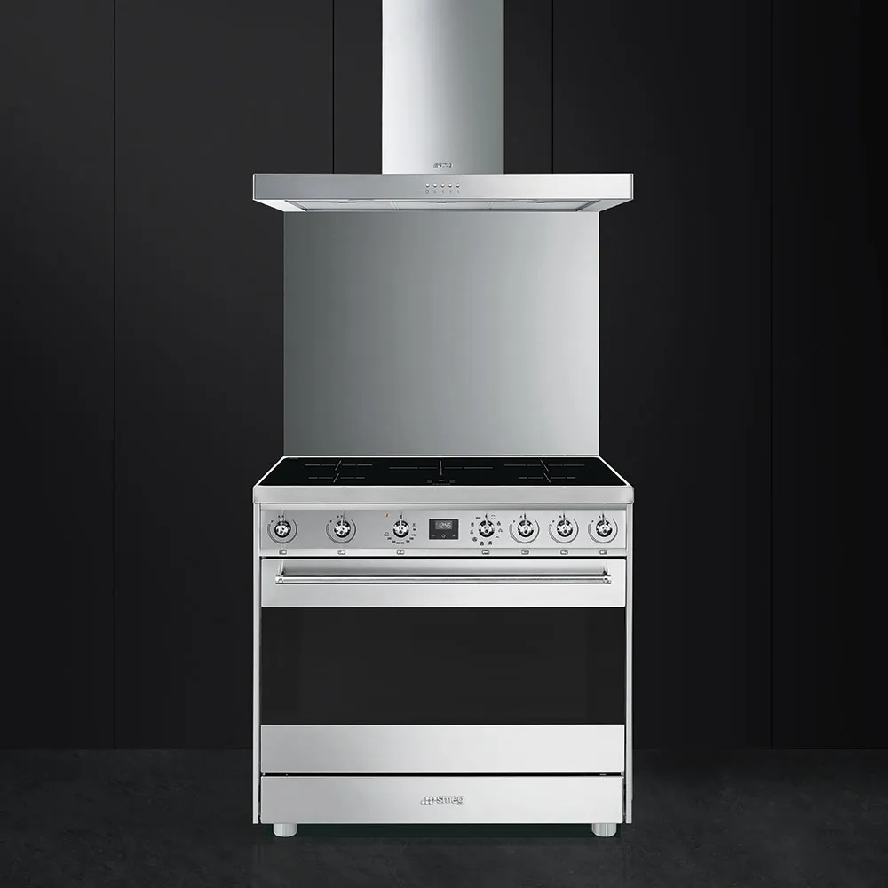 SMEG תנור משולב עם כיריים אינדוקציה נירוסטה מסדרת Symphony תוצרת SMEG דגם C9CTXI9 — תמונה 2