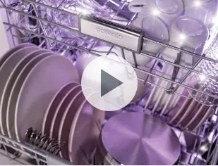 מדיח כלים אינטגרלי מלא 60 ס"מ Inverter פתיחה אוטומטית 16 מערכות כלים SmartDosing תוצרת Gorenje דגם GV693C60UVAD